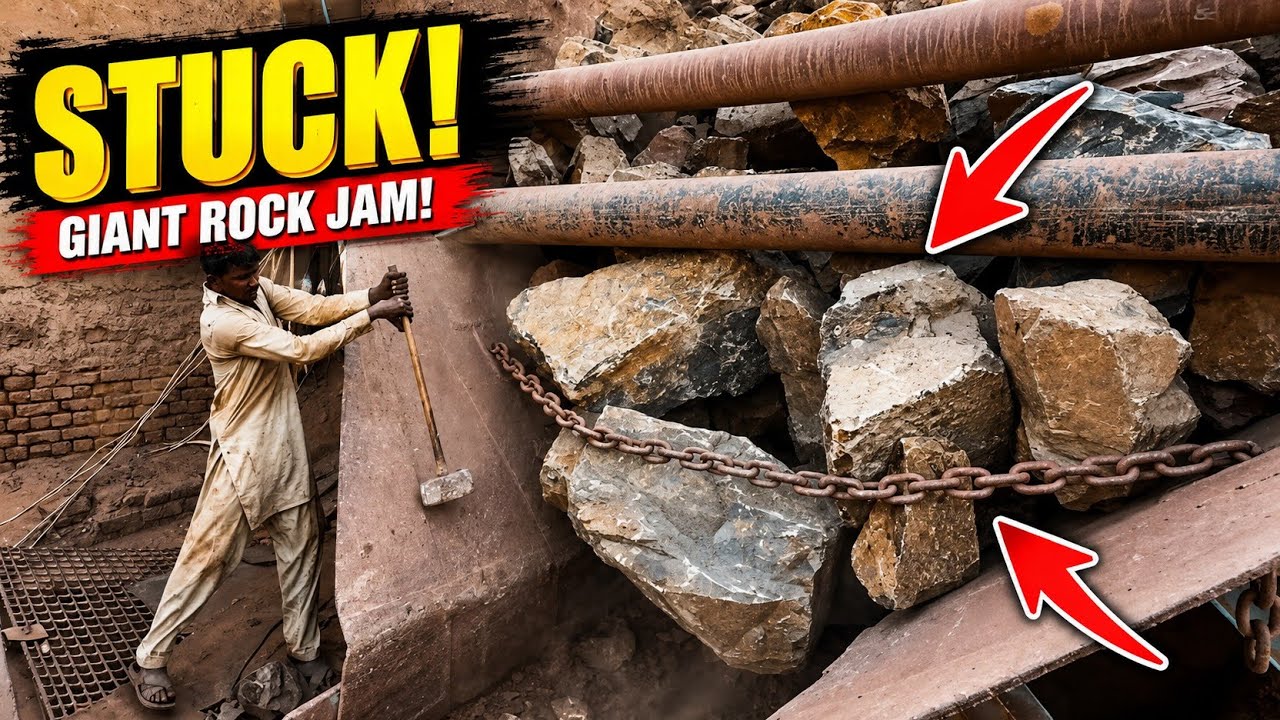 😱 STUCK! Giant Rocks Jam the Crusher | Extreme Hopper Blockage