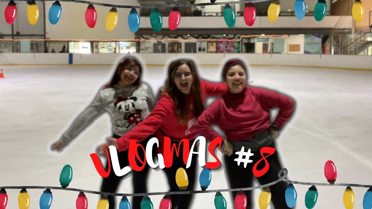 Le Enseñamos a mi Amiga a PATINAR sobre Hielo🧊⛸ VLOGMAS #8