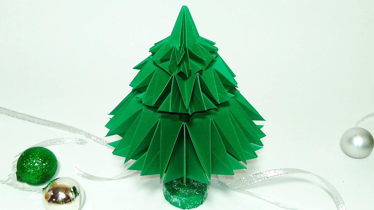 NEW easy origami Christmas tree. Paper Christmas tree. Ideas for Christmas