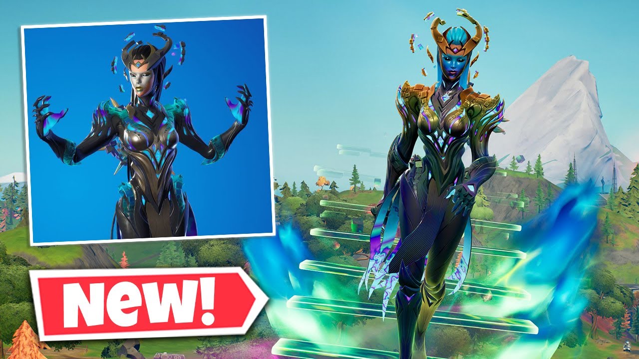 NEW CUBE QUEEN Skin Gameplay in Fortnite || QUEENS PROCESSION Glider