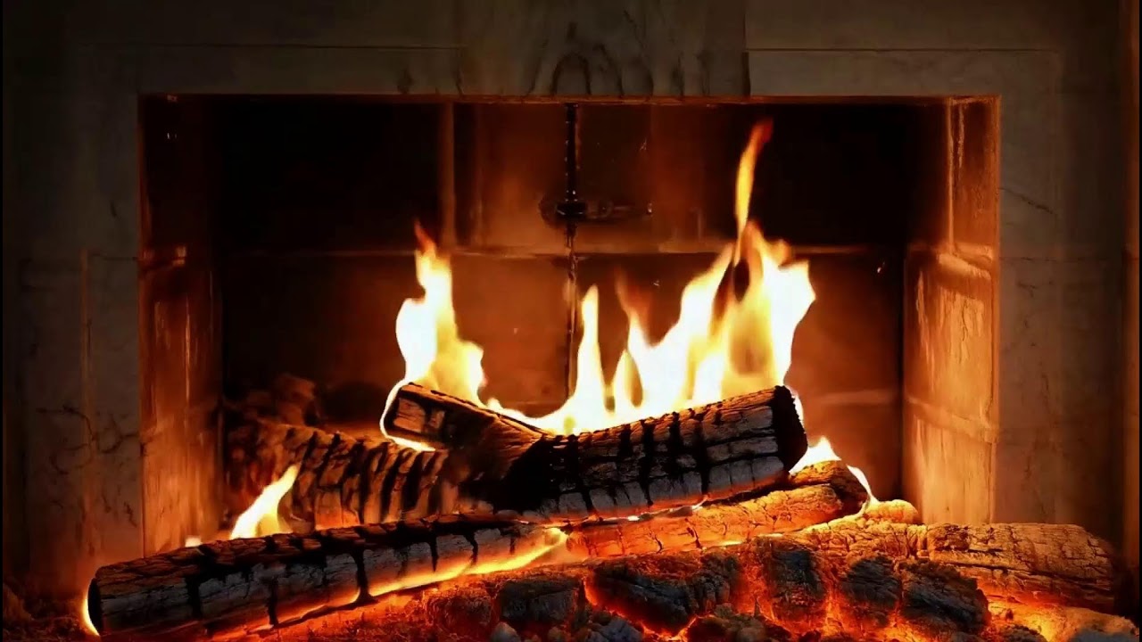 Warm Fireplace Ambience with Natural Crackling Fire Sounds for Deep Sleep