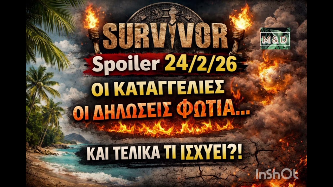 SURVIVOR SPOILER 24/2: ΟΙ ΚΑΤΑΓΓΕΛΙΕΣ  ΟΙ ΔΗΛΩΣΕΙΣ ΦΩΤΙΑ ...ΚΑΙ Η ΑΛΗΘΕΙΑ!! 
