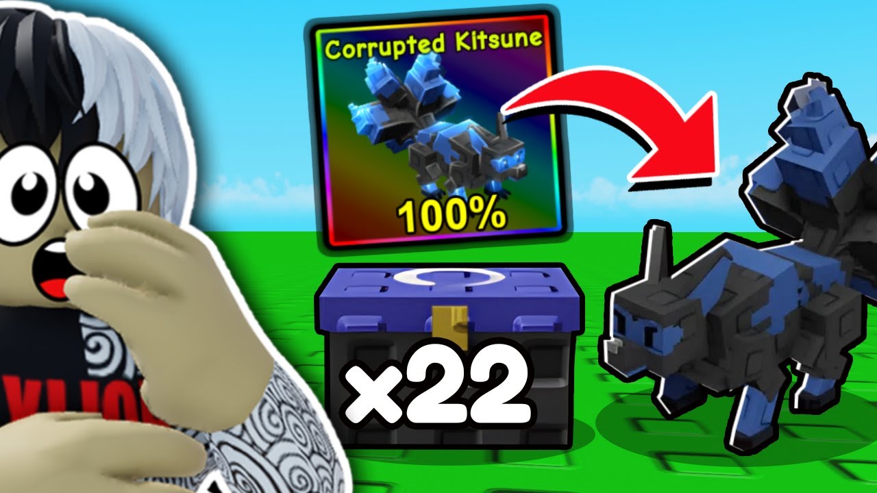 OTWORZYŁEM 22 CHESTY Z CORRUPTED KITSUNE w GROW A GARDEN!