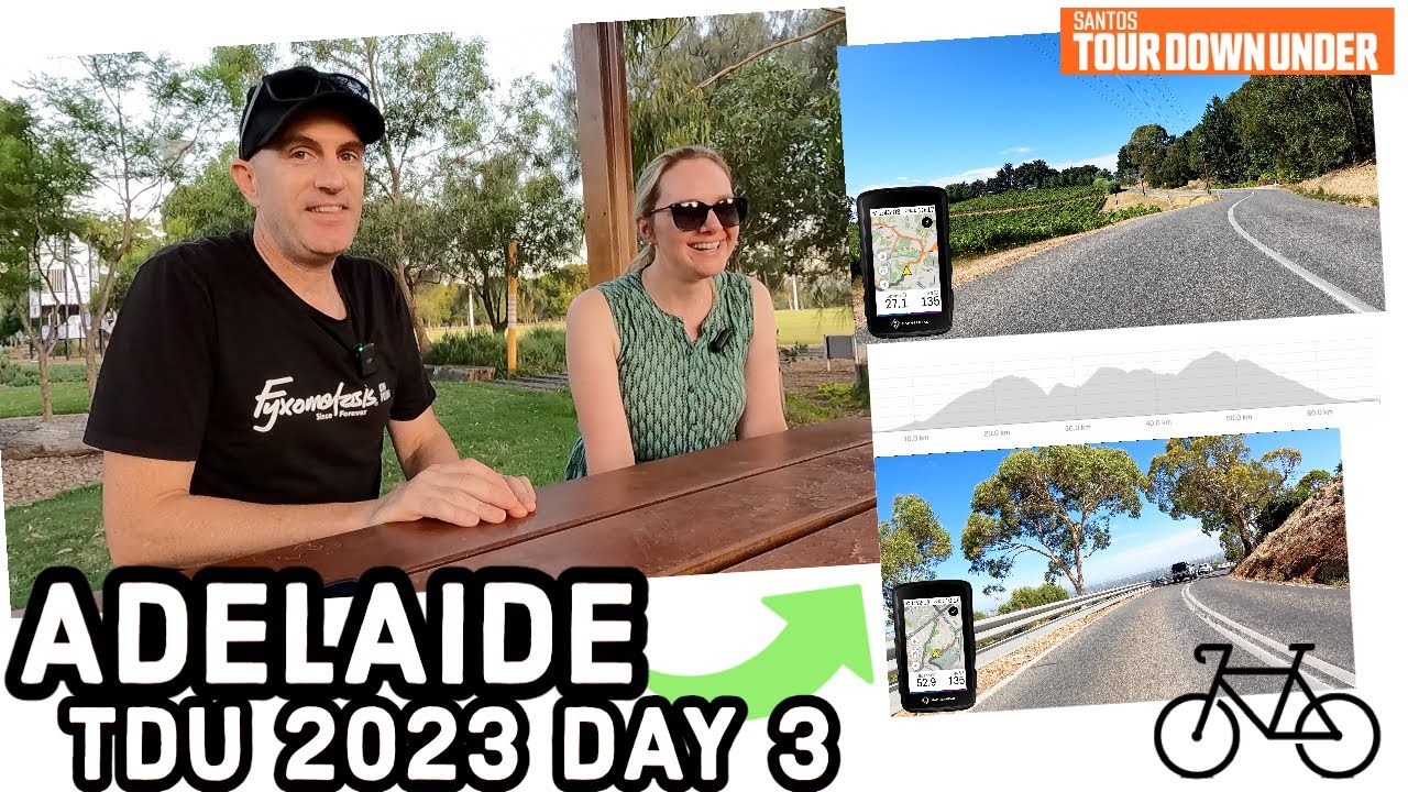 Adelaide TdU 2023, день 3: Холмы // Жара // Эпические спуски! ☀️🚲🇦🇺
