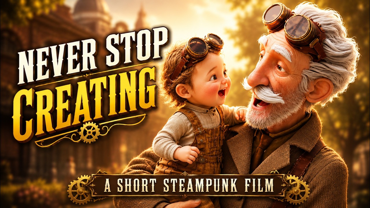 Never Stop Creating: A short steampunk film that will inspire you
