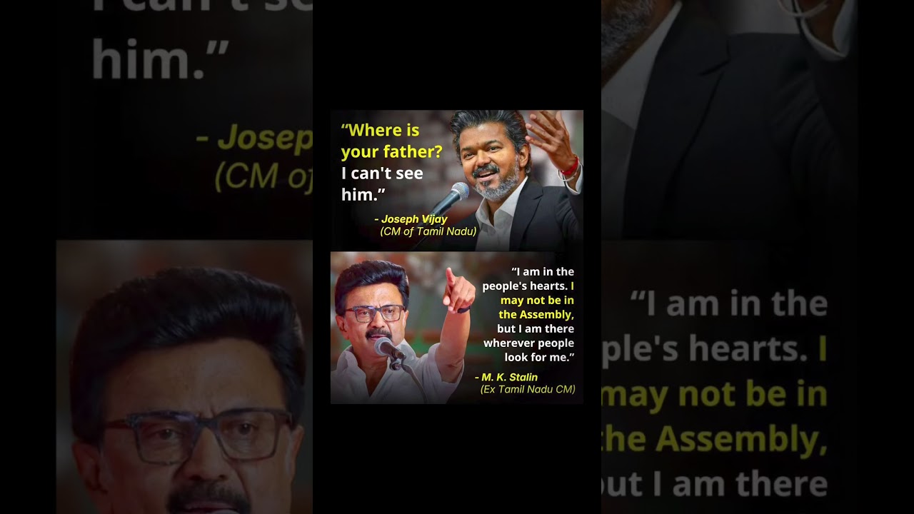 CM Vijay vs M.K. Stalin: Fiery Exchange in Tamil Nadu Politics Signals an Intensifying Rivalry