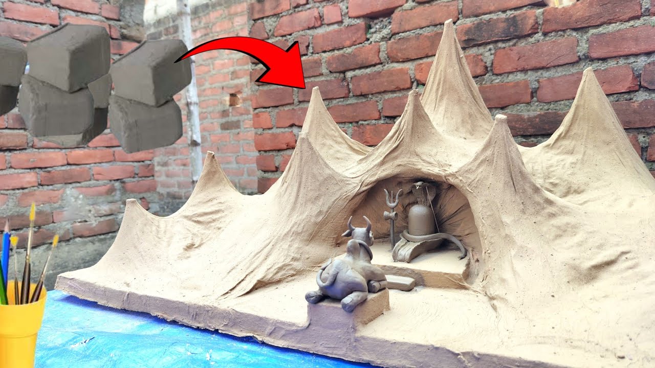 Shivratri decoration idea /Shivling nandi kaise banate hain (Part -1)