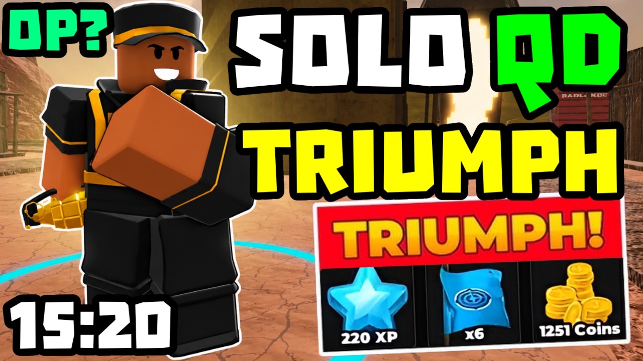 SOLO Quickdraw Победа с Golden Demoman + Полный Гайд | TDS Tower Defense Simulator