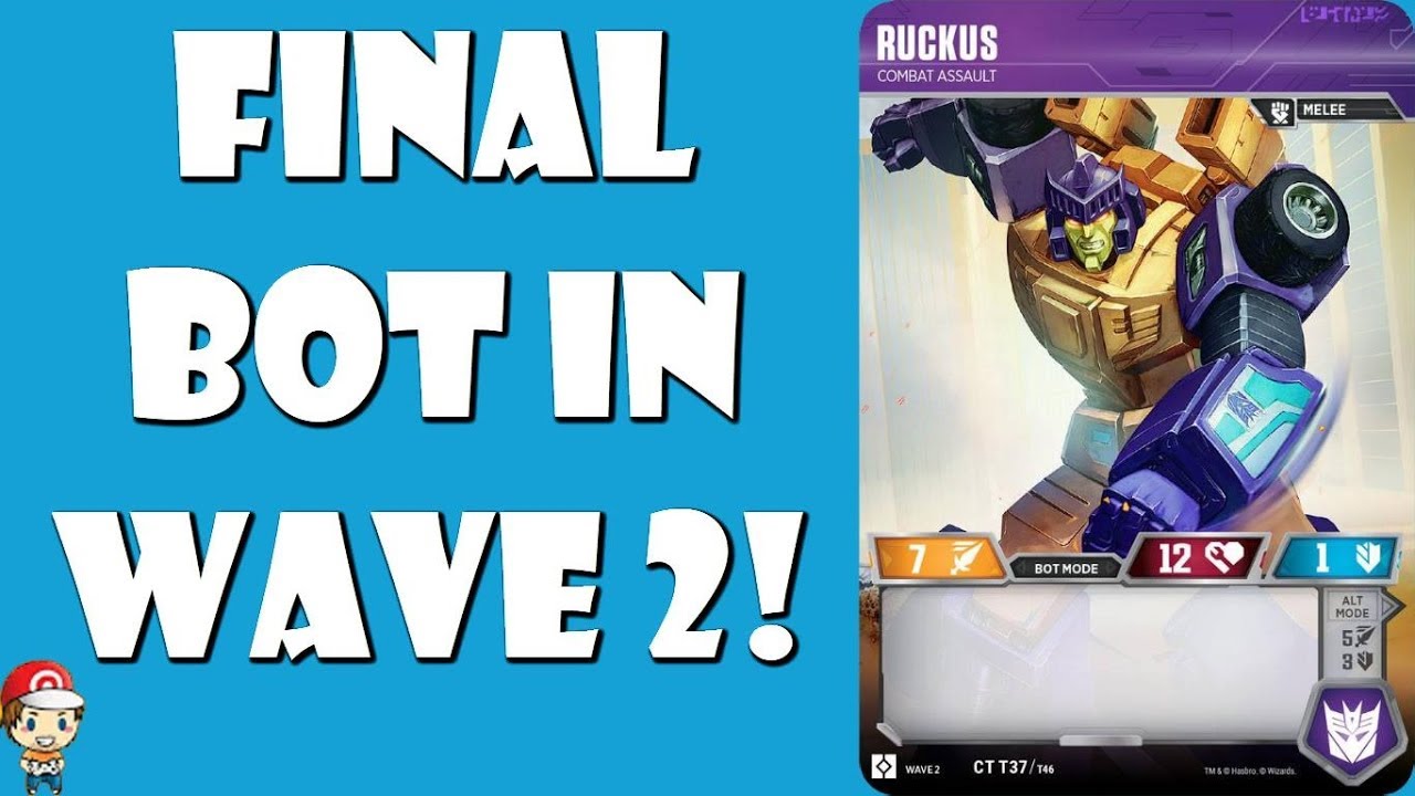 Ruckus Is The Final Transformers TCG Character from Wave 2!