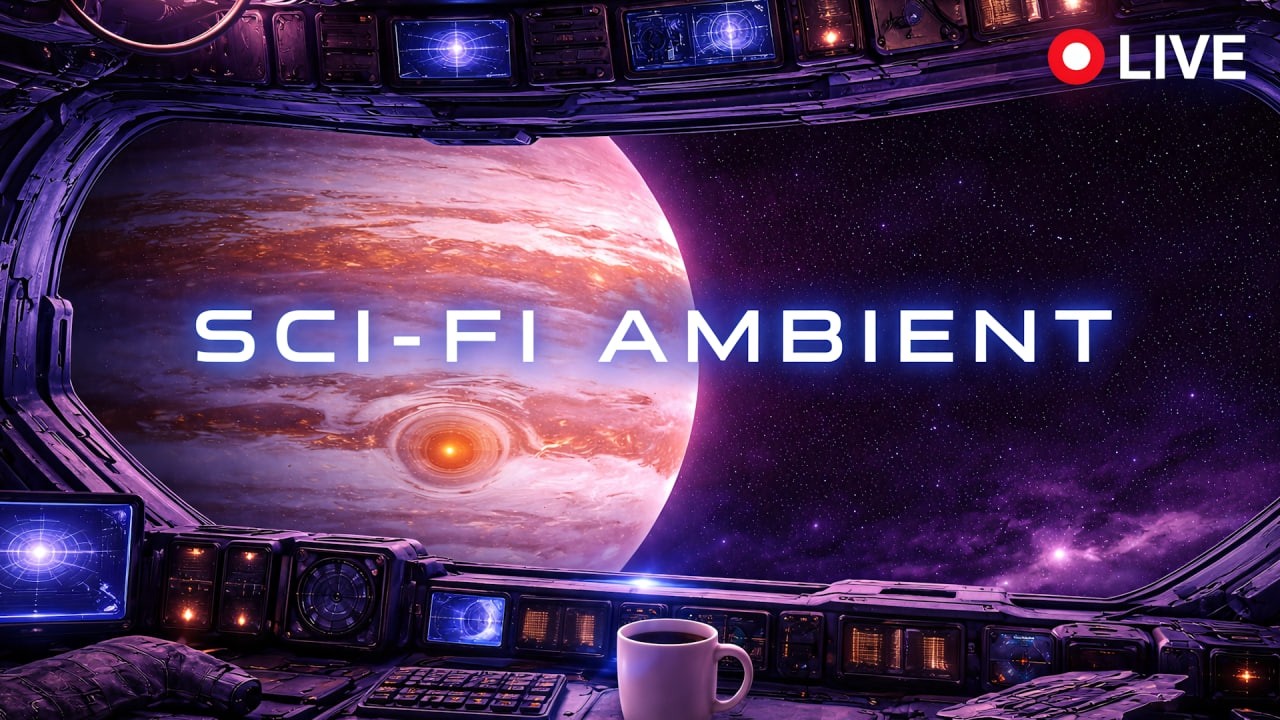 orbiting jupiter in silence. sci-fi ambient