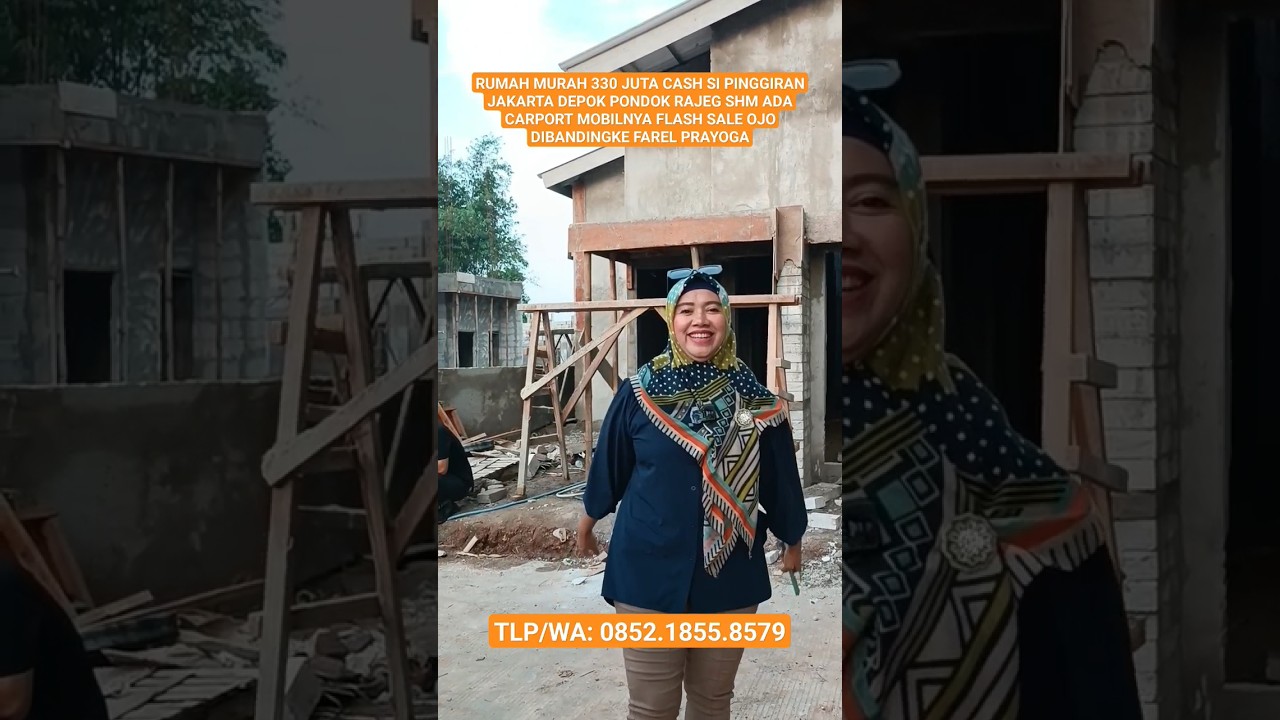 RUMAH MURAH 300 JUTAAN CASH SHM DI PINGGIRAN JAKARTA #rumahjakarta #rumahmurah #rumahdepok