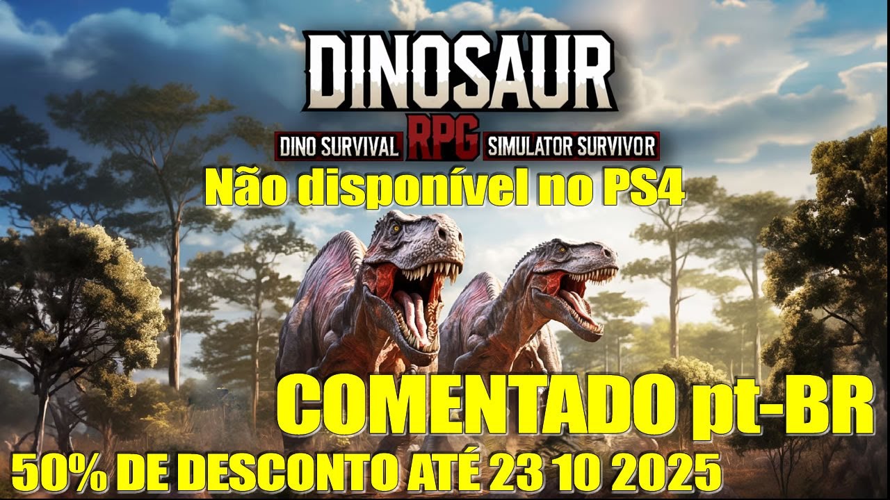 Dinosaur RPG Dino Survival Simulator Survivor - PS5 Gameplay COMENTADO pt-BR (N&atilde;o dispon&iacute;vel no PS4)