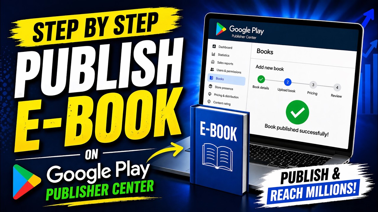 Step By Step To Publish E-book on Google Play Publisher Center⚡