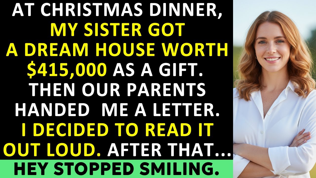 For Christmas, My Sister Got Her Dream House For $415,000. And They Handed Me A Letter That Said…