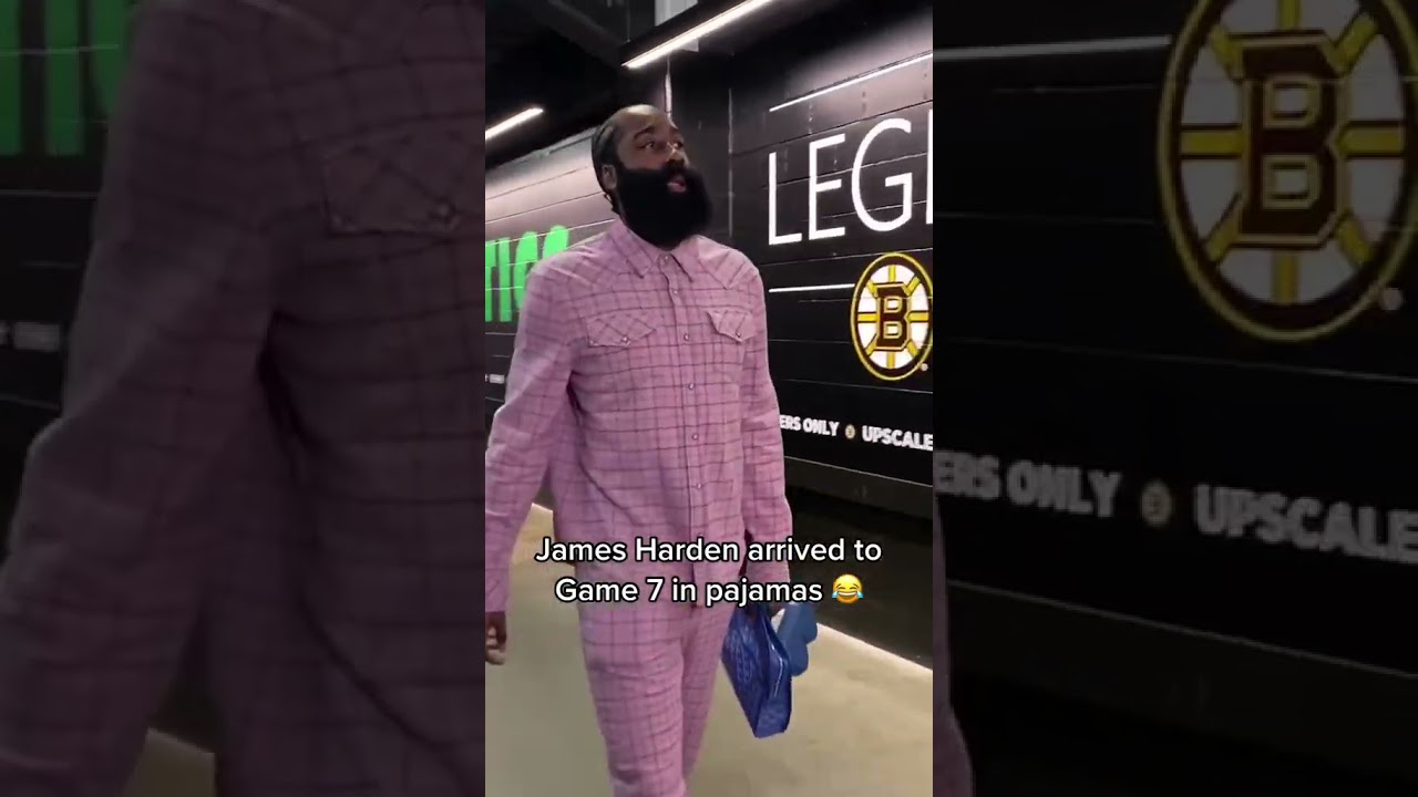 James Harden arrived to Game 7 in pajamas 😂👏&nbsp; #shorts