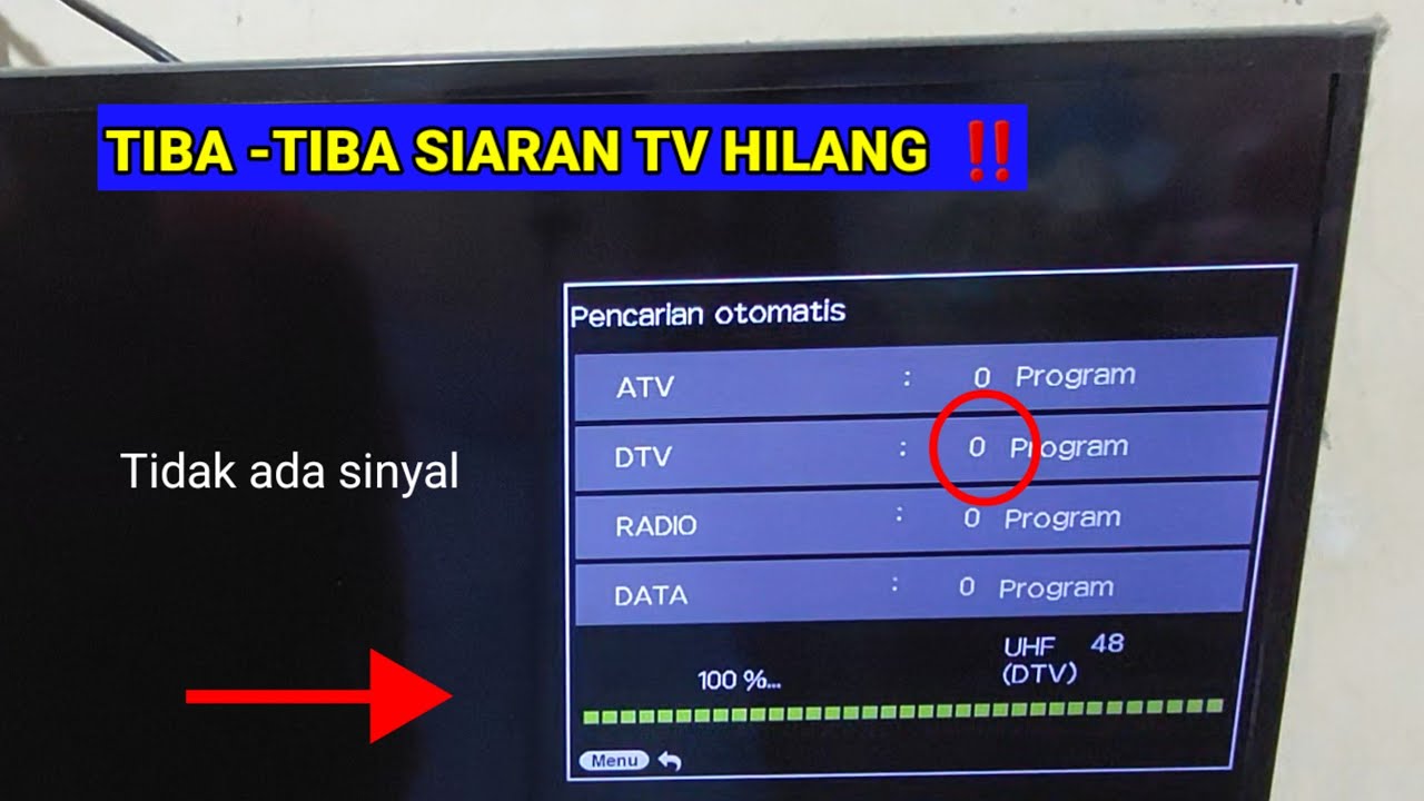🔴Cara program / memulihkan sinyal TV DIGITAL yang hilang