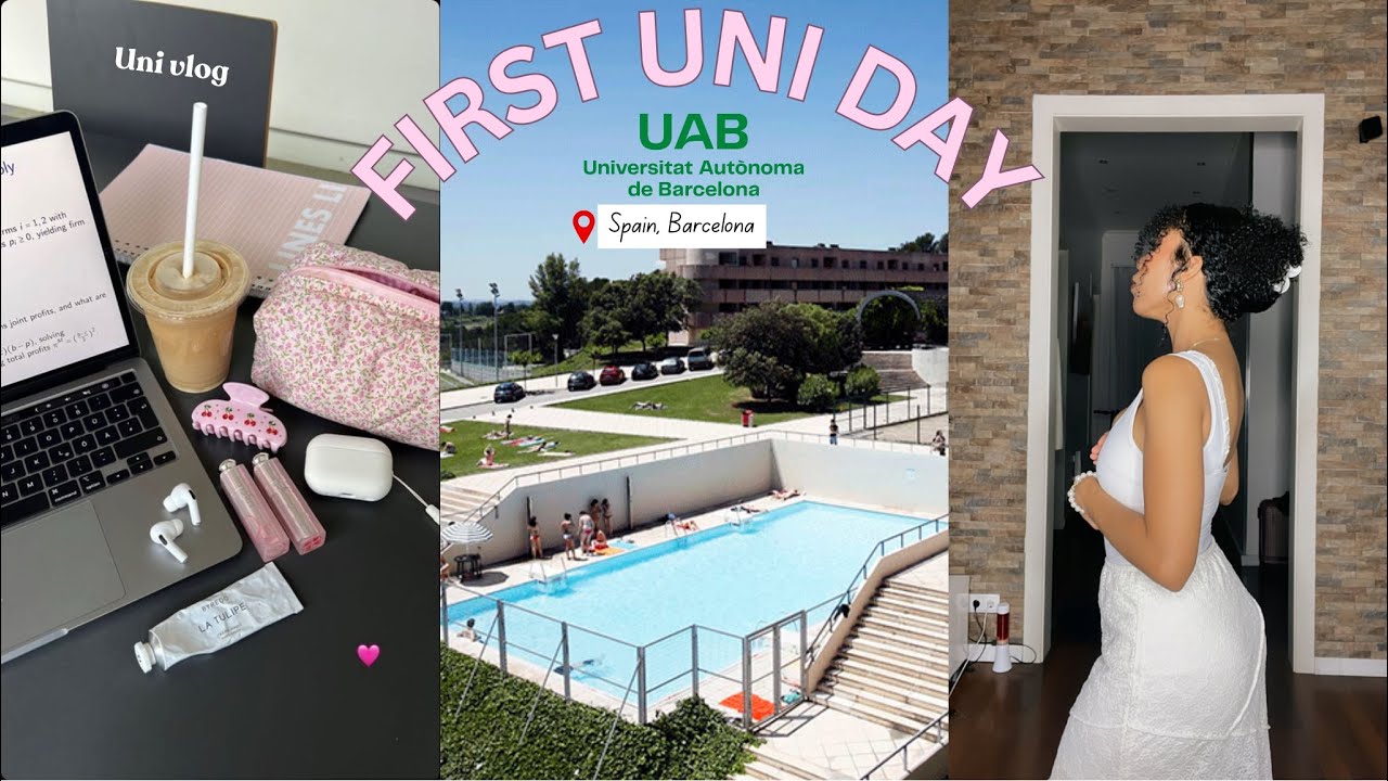 FIRST DAY AT UNIVERSITY IN BARCELONA 🇪🇸 | ERASMUS Student Life Vlog 💕