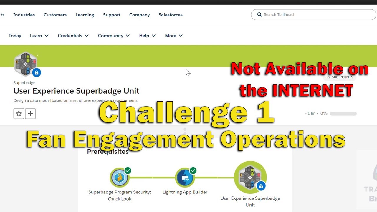 User Experience Superbadge Unit - Challenge 1 - Fan Engagement Operations