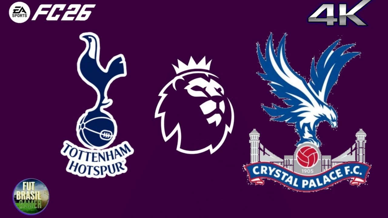 TOTTENHAM X CRISTAL PALACE PREMIER LEAGUE AO VIVO COM IMAGENS GAMEPLAY FC 26