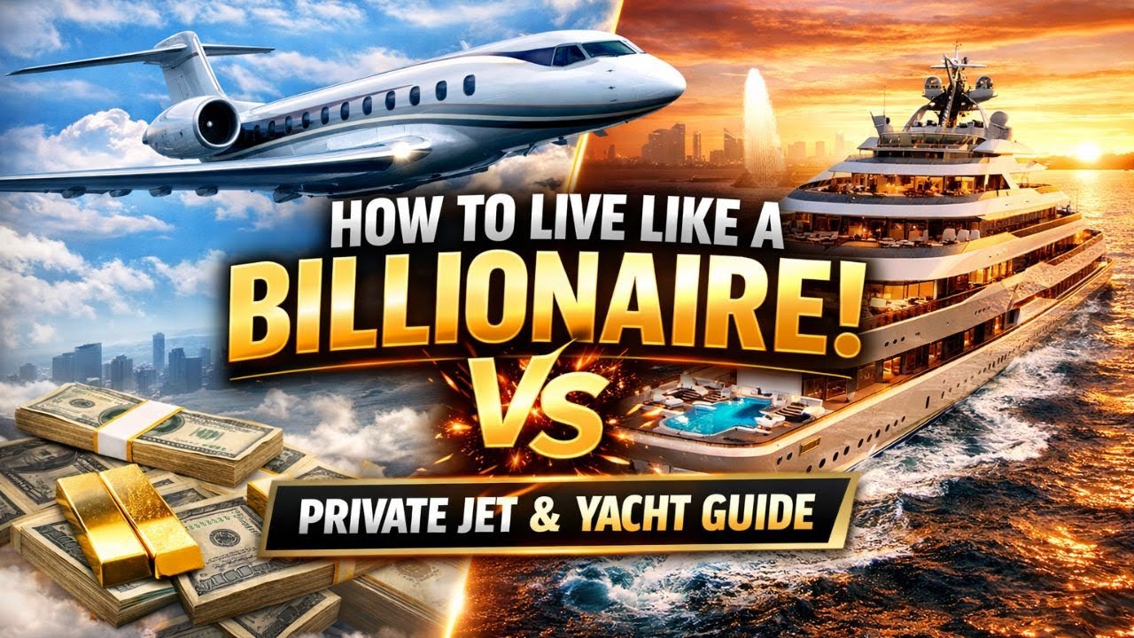 How to Live Like a Billionaire The Ultimate Private Jet and Yacht Guide | #trending #automobile