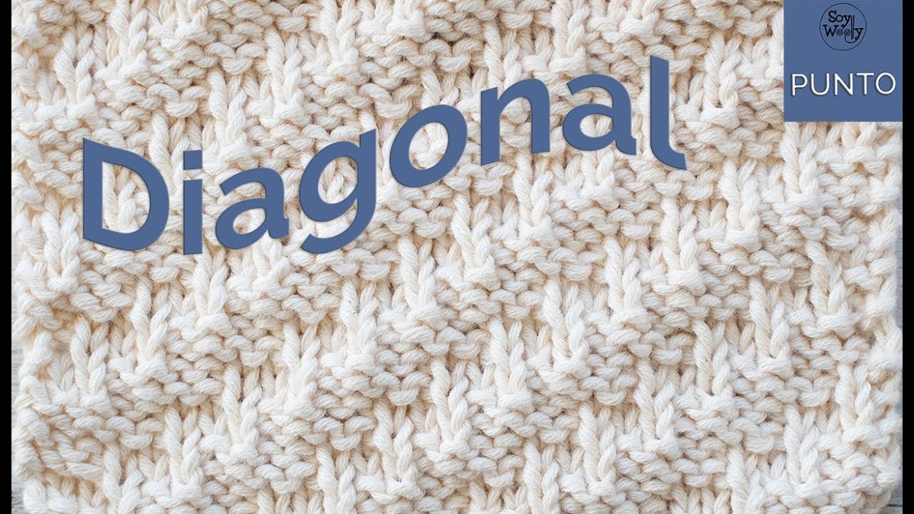 Punto Diagonal: para tejer bufandas-cuellos en dos agujas