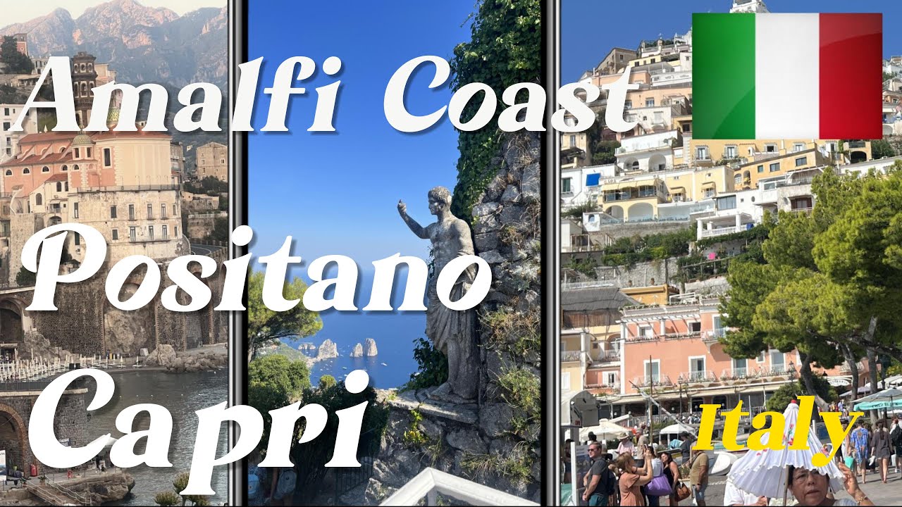 Amalfi Coast,Positano,Capri in Italy,4k