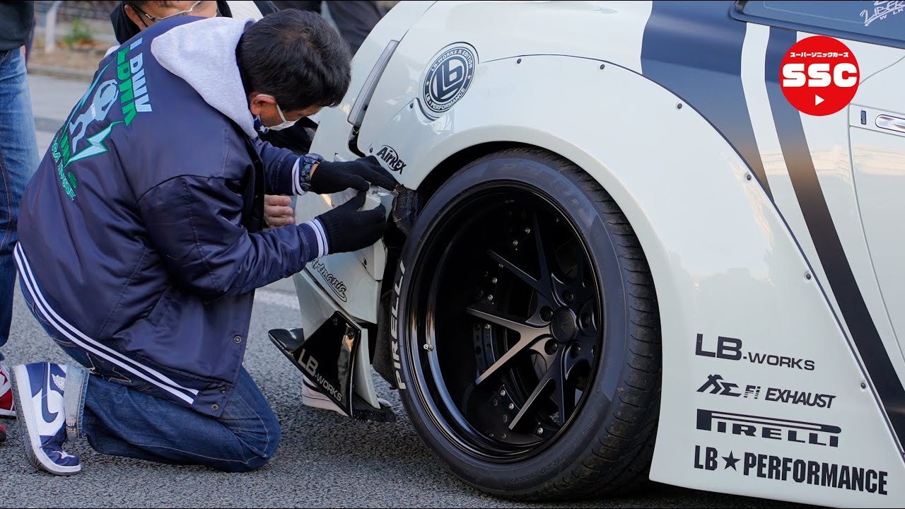 【段差】エアサス車にも容赦ない段差⁉️😱🚗💨【リバティーウォーク組とスーパーカーの搬入＋搬出】第8回ニューイヤーミーティング 甲府駅自動車博覧會 2021