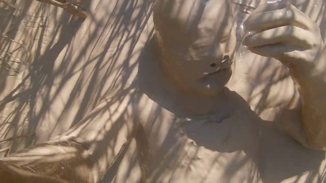 mouth full of silt in quicksand