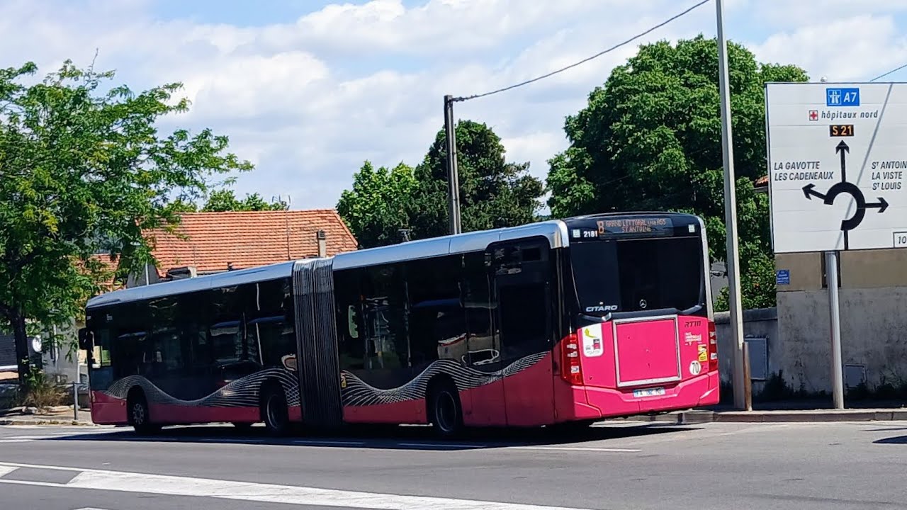 [KICKDOWN] Trajet sur la ligne 98 en MB Citaro GC2 €6 BHNS n°2181 RTM