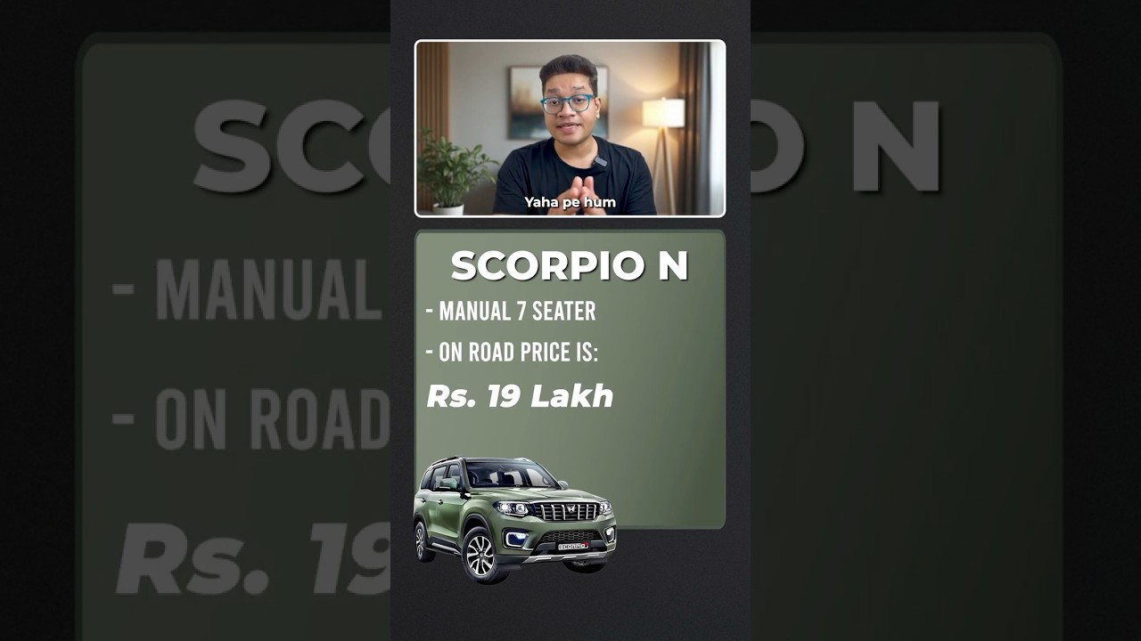 Salary to afford Scorpio N? Can you afford Scorpio N? #scorpio