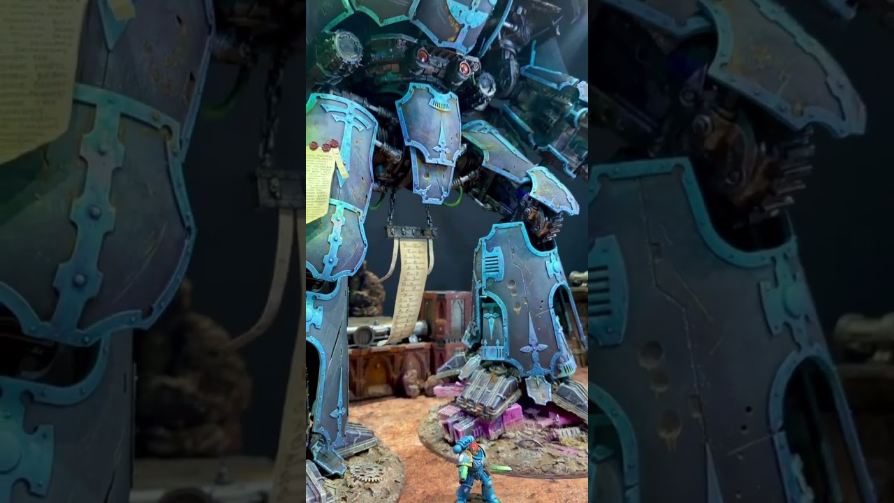 How big!? The @MidwinterMinis Warlord titan! #warhammer40k #warhammer40000 #40k #spacemarines