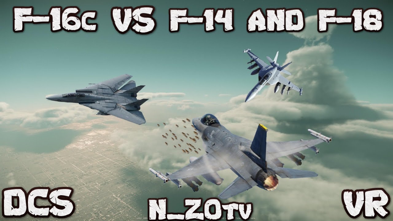 F-16 VS F-14 DCS VR DOGFIGHT