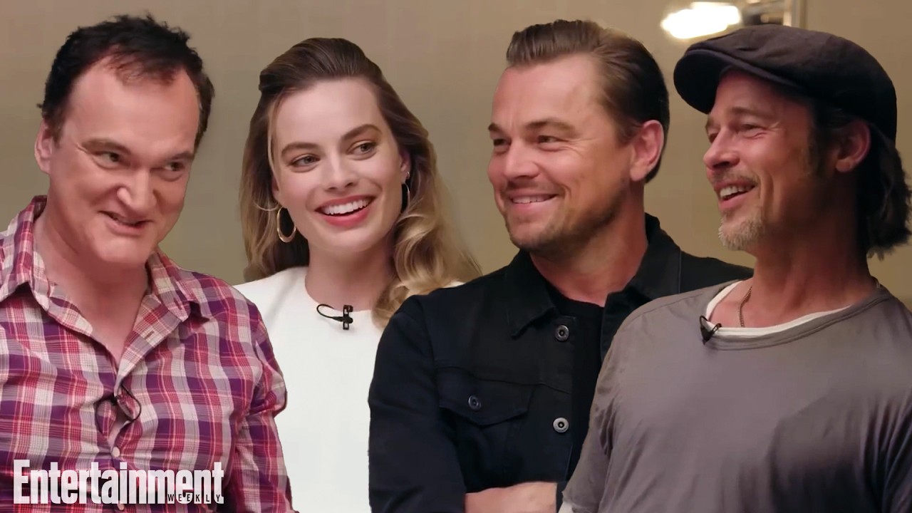 Leonardo DiCaprio, Brad Pitt, Margot Robbie & Quentin Tarantino on 'Once Upon a Time In Hollywood