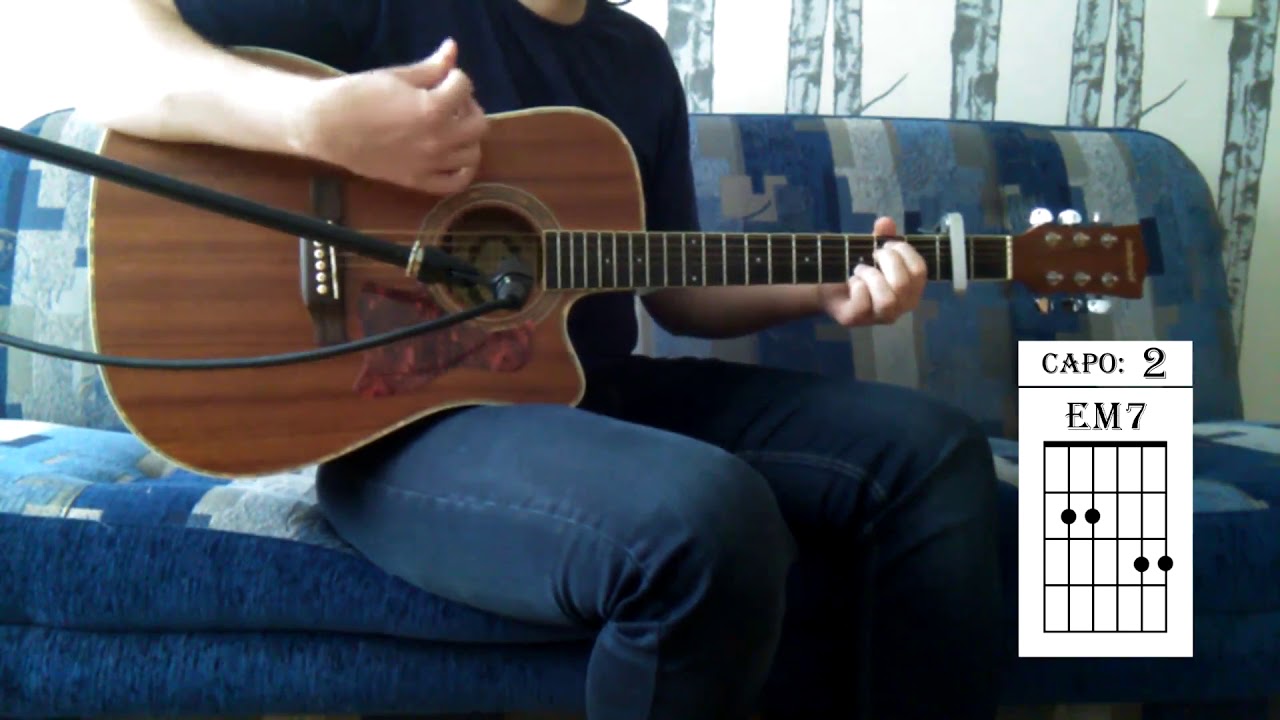 Oasis - Wonderwall. (Acoustic Guitar Cover w/ Tabs).