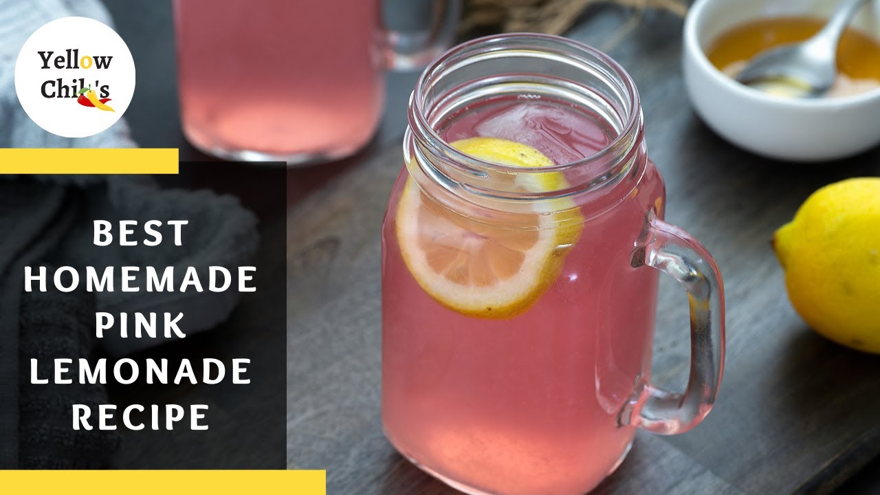 Refreshing Homemade Pink Lemonade Recipe