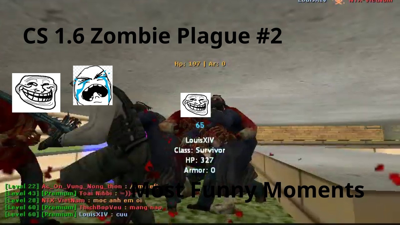 Counter Strike Zombie Plague #2 -- Most Funny Moments