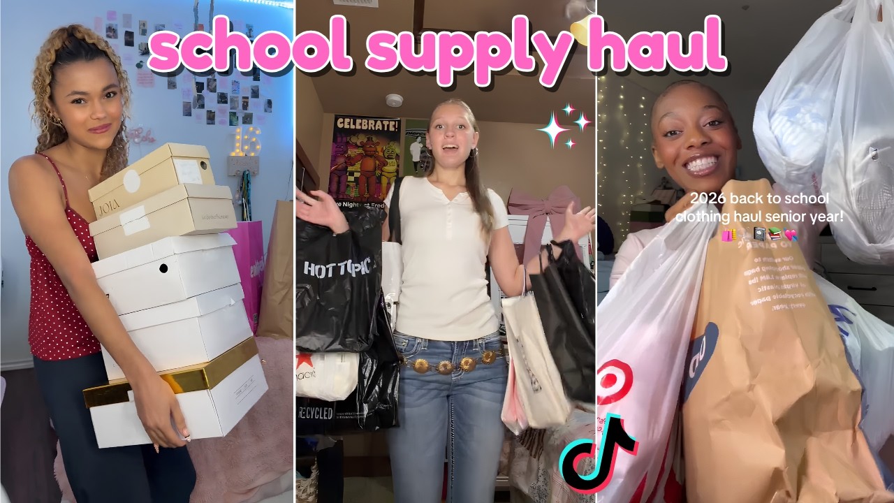 Back To School Supplies Shopping + Haul 2026 📚 Tiktok Compilation #9