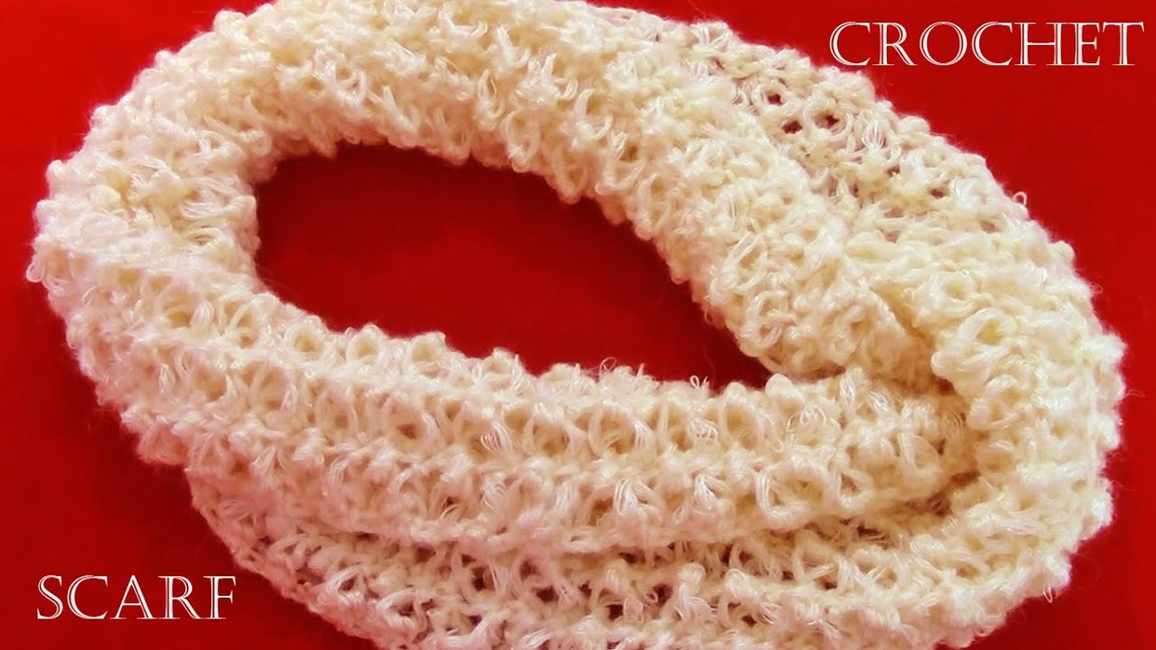 Como tejer bufanda infinita circular Tubular fácil - knitting scarf infinity crochet