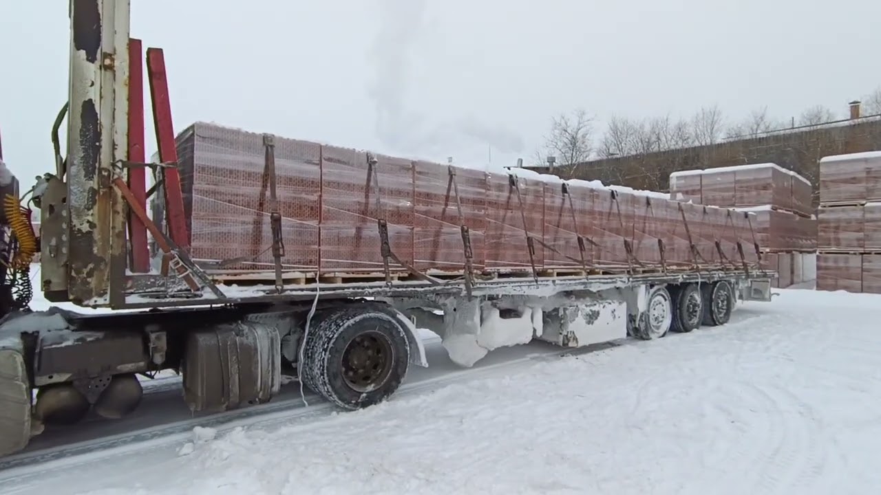 Опять закрыта трасса М5, перевозка кирпича