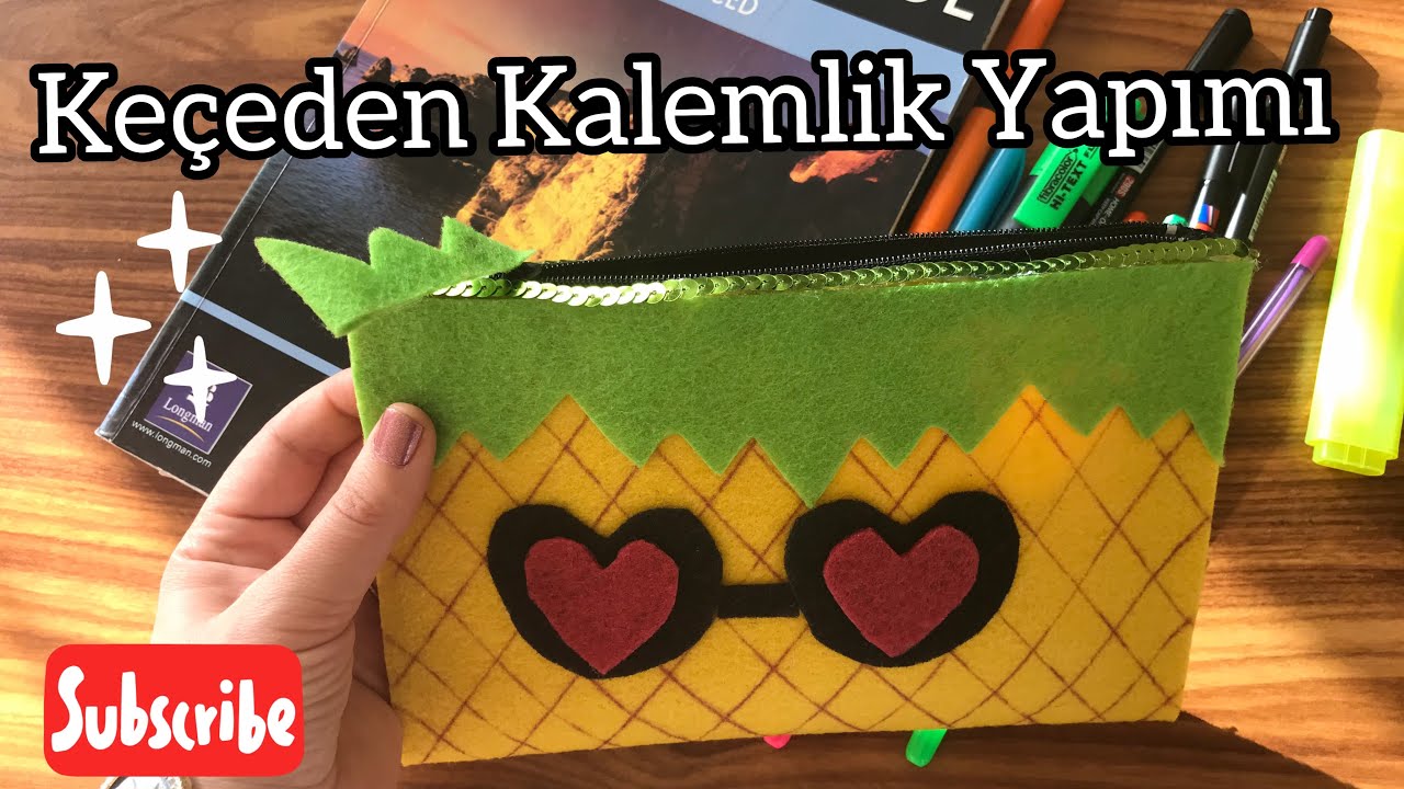 Keçeden Kalemlik Yapımı | DIY Felt Crafts | diy pencil case