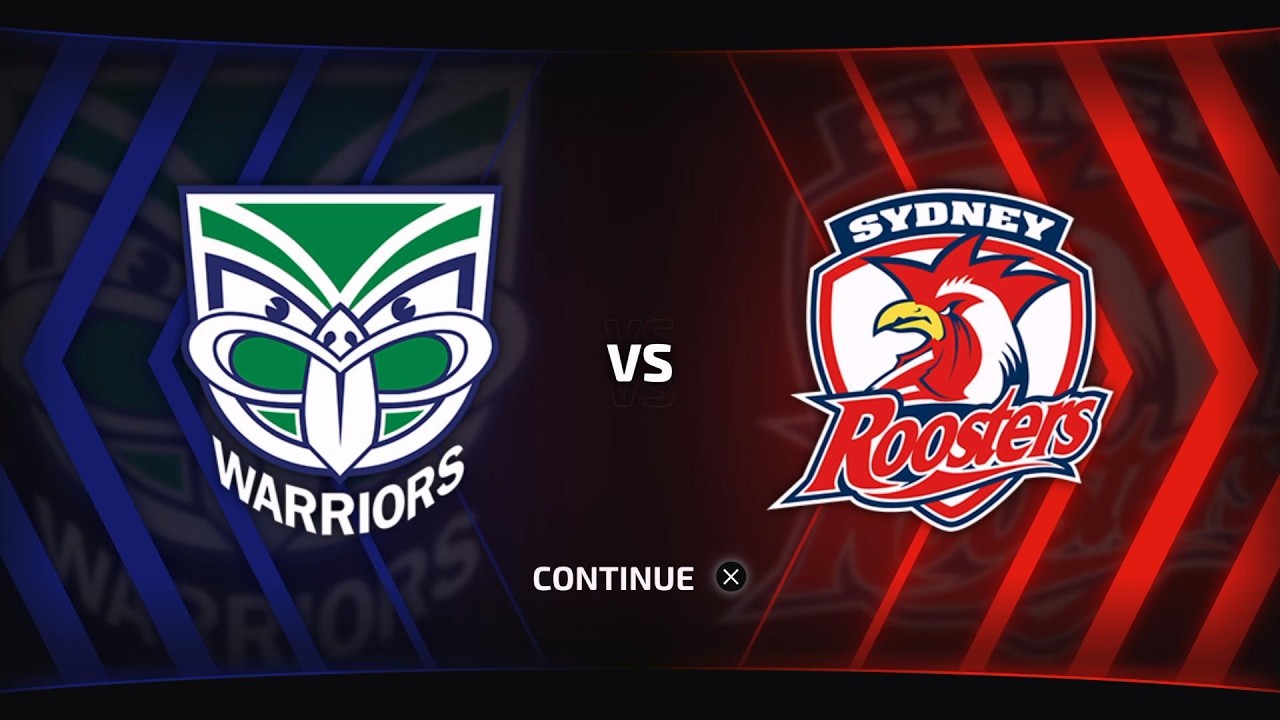 Rugby League 26 - RD1 - WARRIORS V ROOSTERS