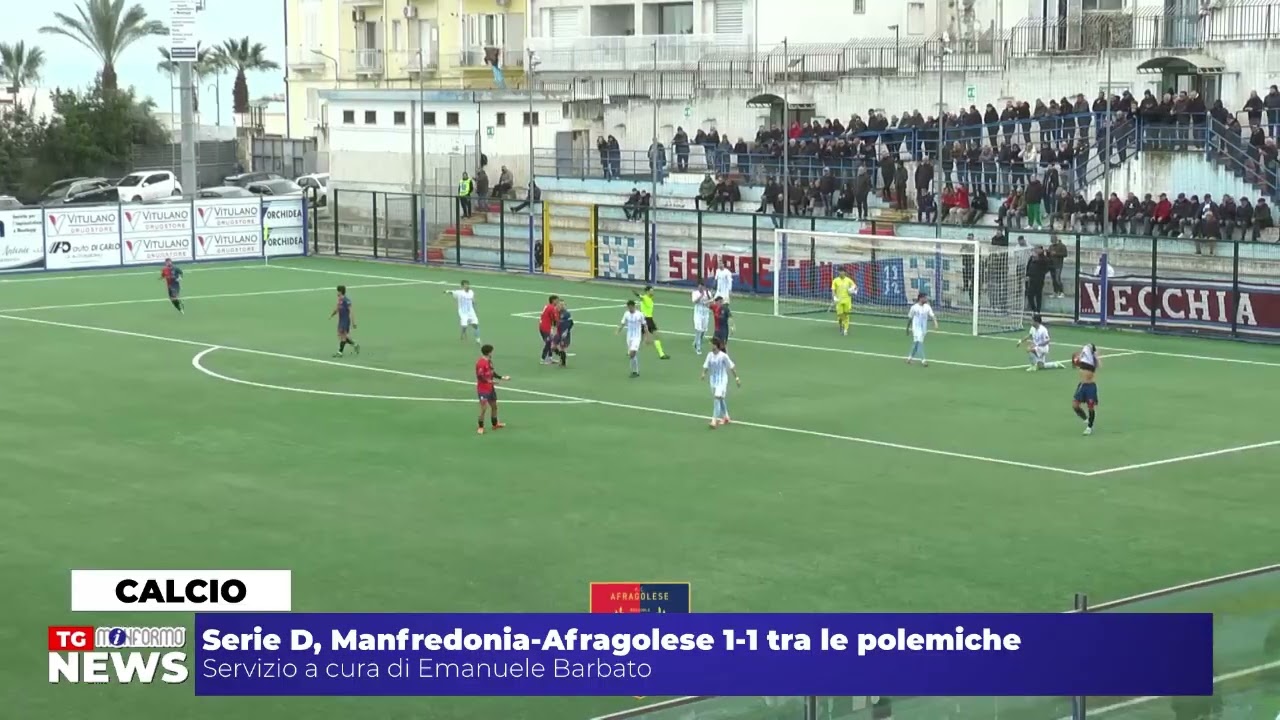 Serie D, Manfredonia-Afragolese 1-1 tra le polemiche