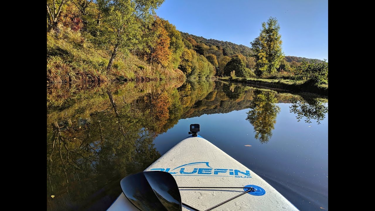 Hebden Bridge to Sowerby Bridge on a Stand Up Paddleboard in Autumn