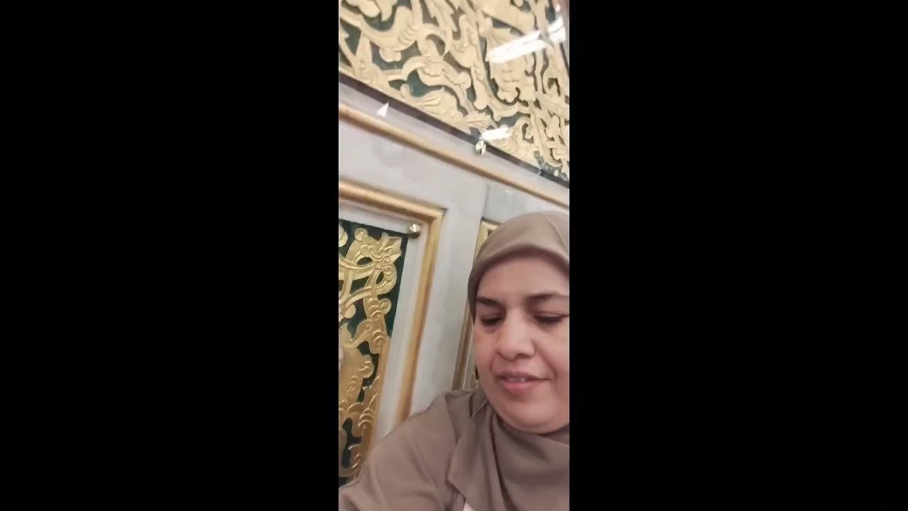الروضة الشريفة دخول للمرة التانية حمد لله 