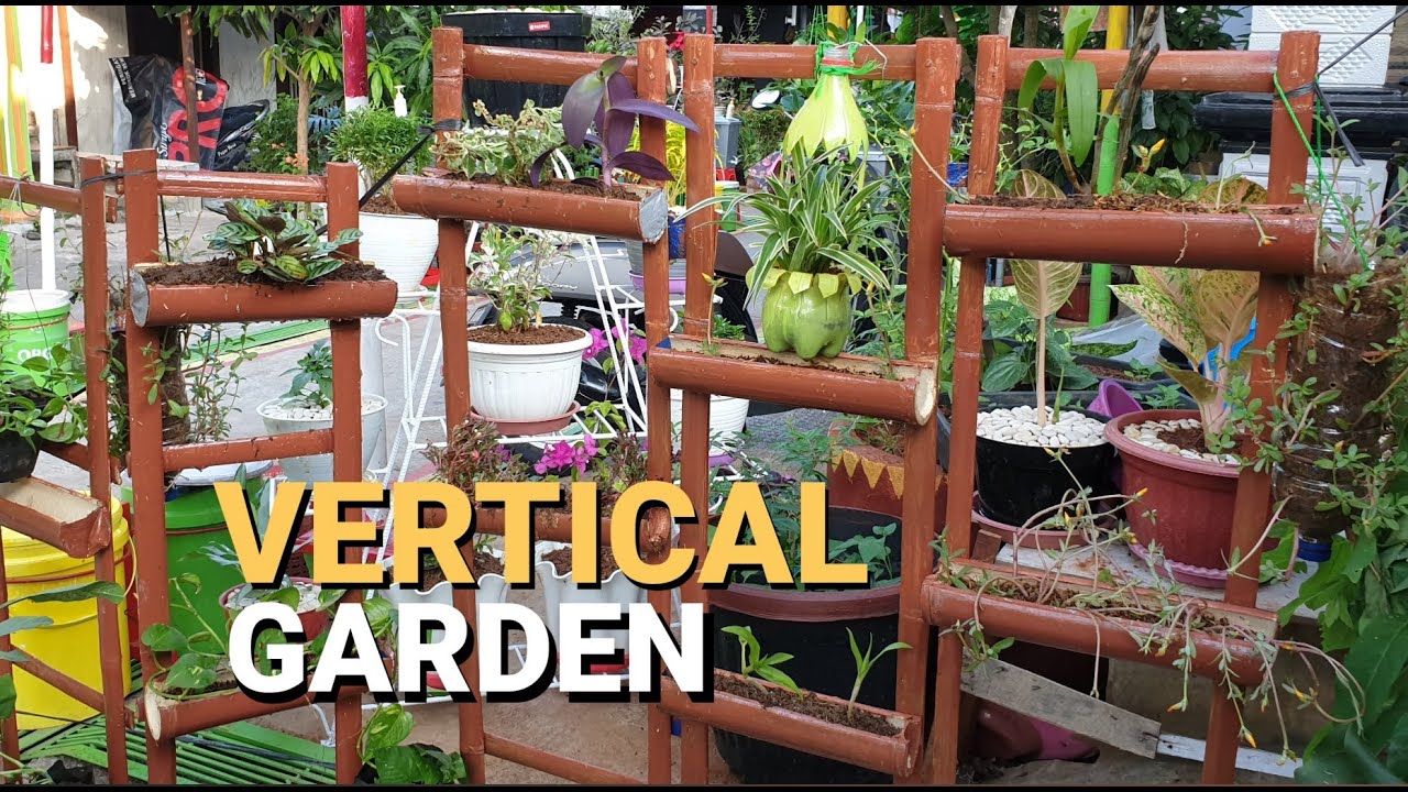 Cara Membuat Vertical Garden Bambu