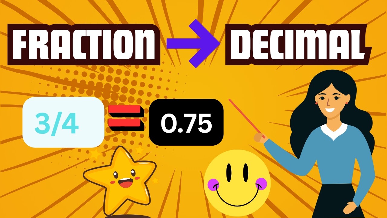 Fraction to Decimal Made Easy | Convert Fractions to Decimals Fast | Grade 5 & 6