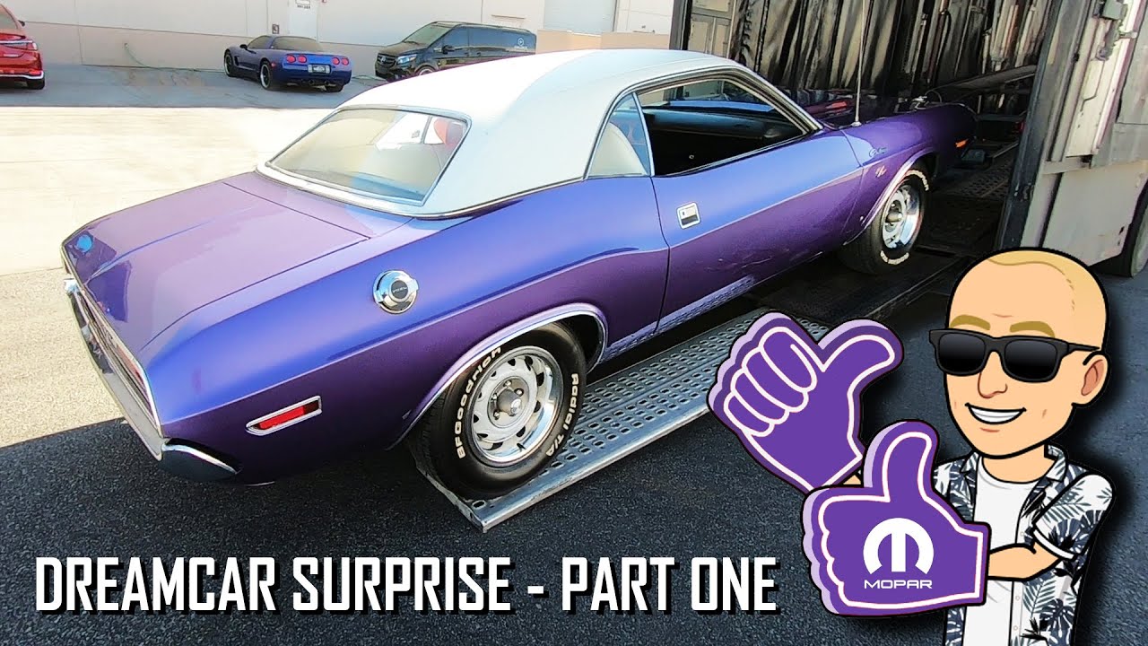 Taking Delivery of 1970 Dodge Challenger R/T - 440 SixPack 4-Speed Manual in Plum Crazy Purple