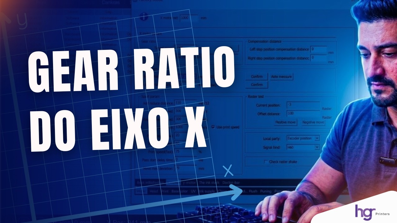 Como fazer o Gear Ratio do Eixo X no Print Exp   AJuste passo X