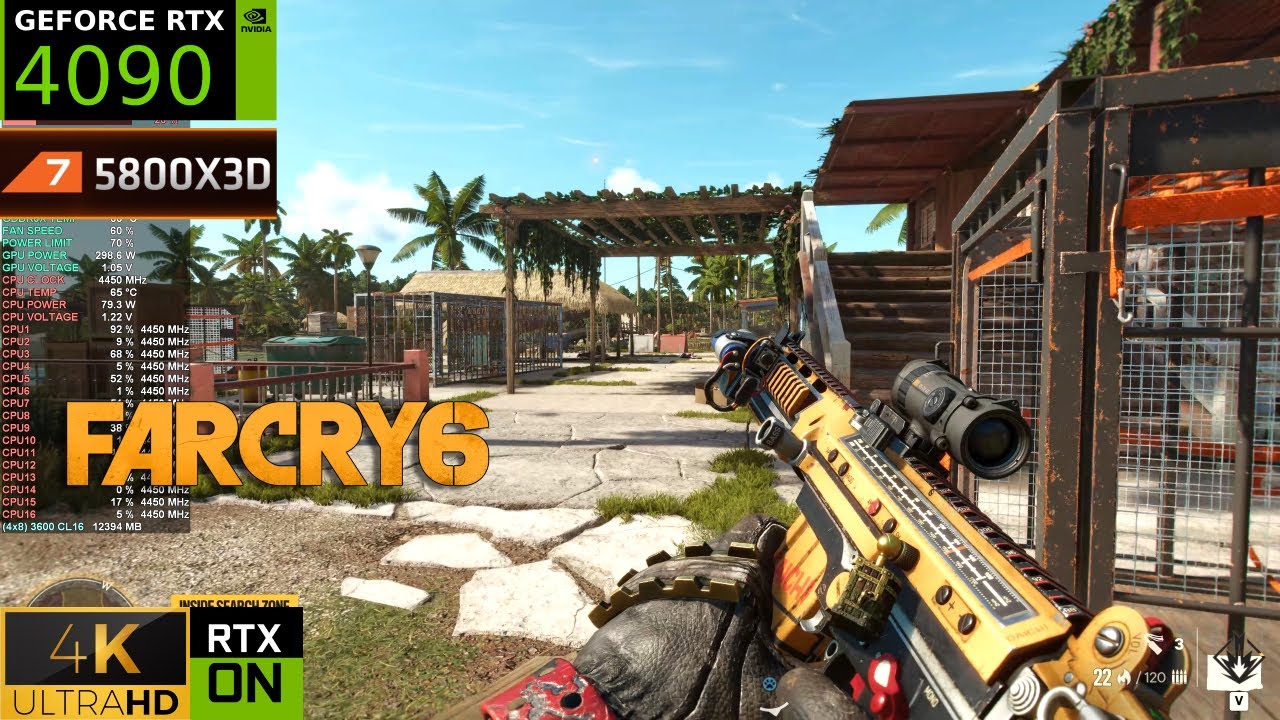 Far Cry 6 | RTX 4090 4K Ray Tracing ON | Ryzen 7 5800X3D