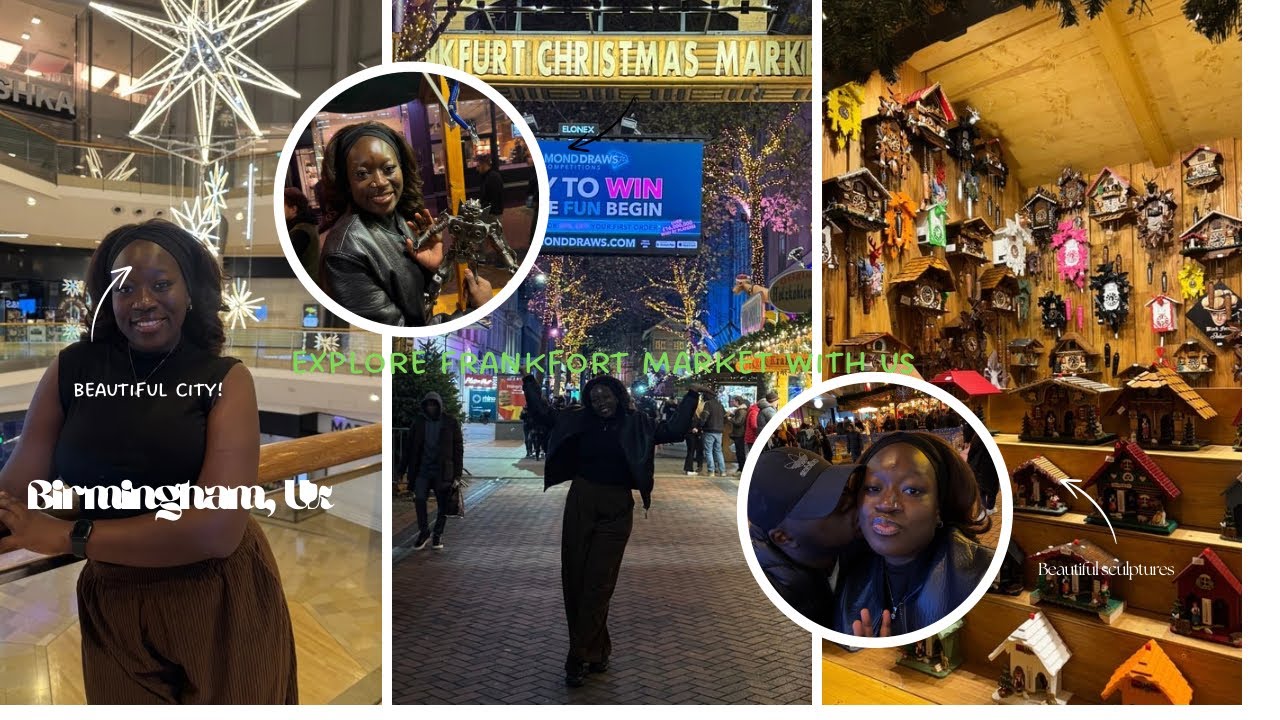 UK LIVING VLOG: The season is finally here💃🏾| We visited the famous Frankfurt Christmas market 🎄🎅
